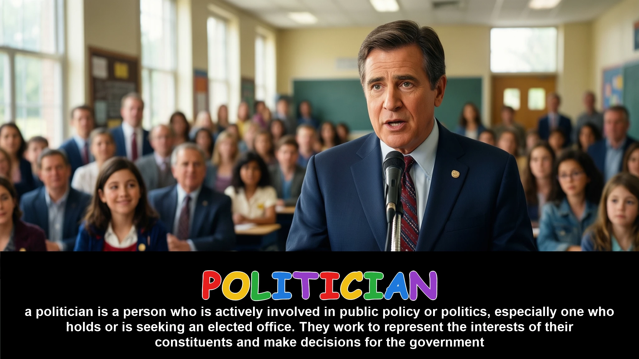 English Illustration for politician